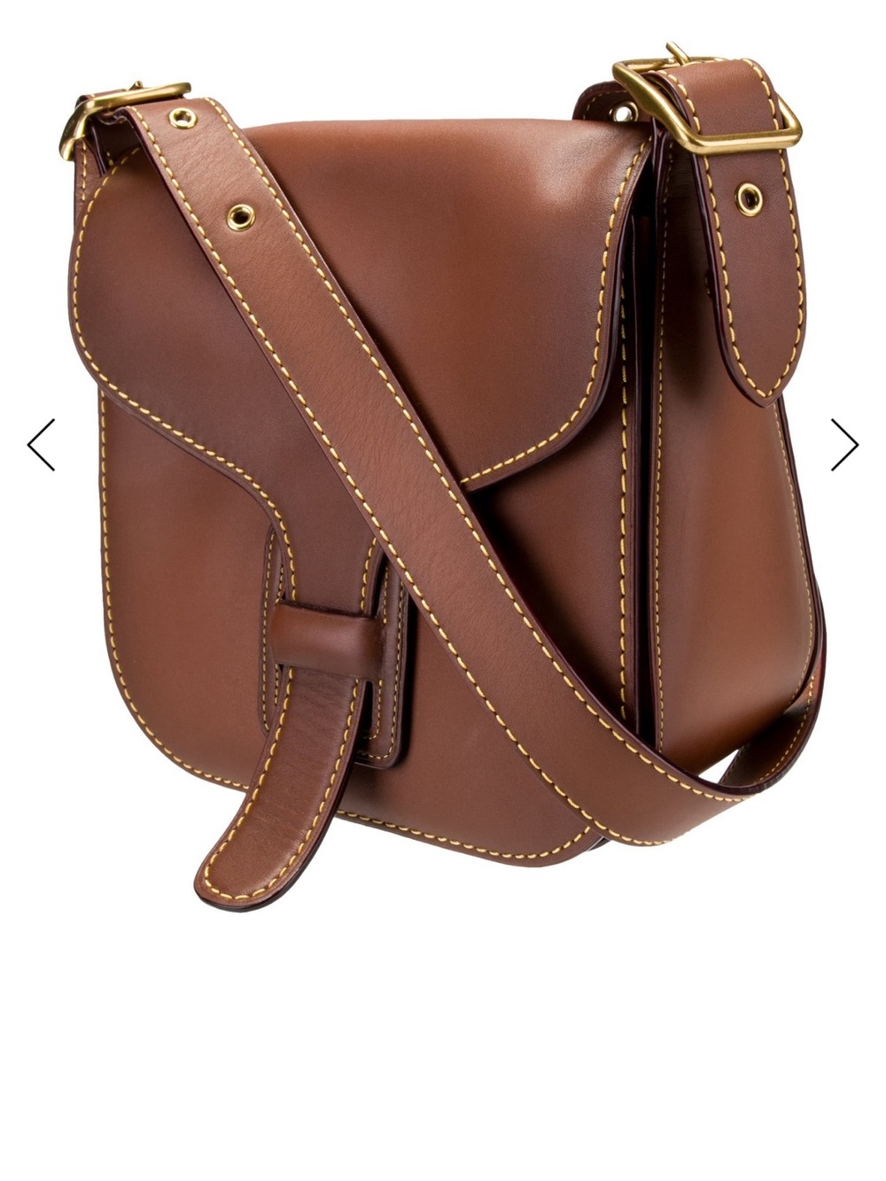 Coach Brown Leather Saddle Crossbody Bag - Picture 5 of 12
